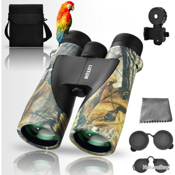 Jumelles Ultra Sharp 12x50 HD Optique pour Chasse Observation