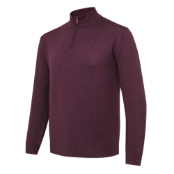 Pull Beretta Merino Zip Rouge