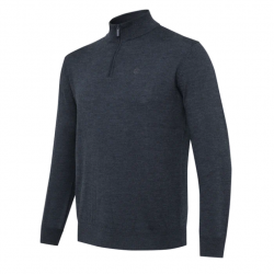 Pull Beretta Merino Zip Ébène