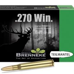 Munitions BRENNEKE basic 270win 8.4g 130gr par 20