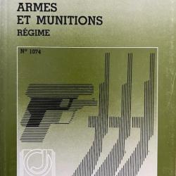 Livre Matériels de guerre armes et munitions  - Régime