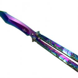 COUTEAU PAPILLON THIRD DRAGON ARC-EN-CIEL 13CM INOX