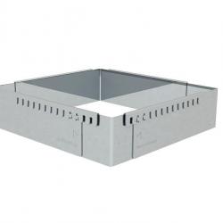 CADRE A ENTREMETS CARRE INOX EXTENSIBLE