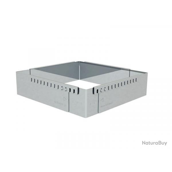 CADRE A ENTREMETS CARRE INOX EXTENSIBLE