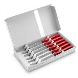 COFFRET 6 COUTEAUX CHIEN® THIERS-ISSARD ROUGE