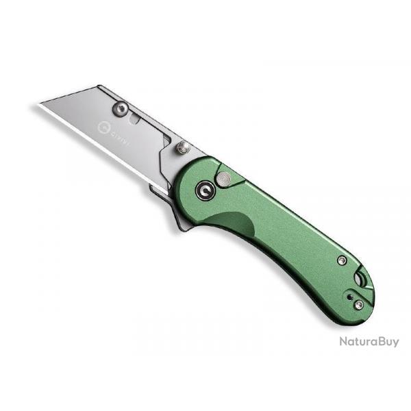 COUTEAU CIVIVI ELEMENTUM UTILITY ALUMINIUM VERT