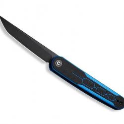 COUTEAU CIVIVI KWAIQ G10 NOIR/BLEU BLACKWASH