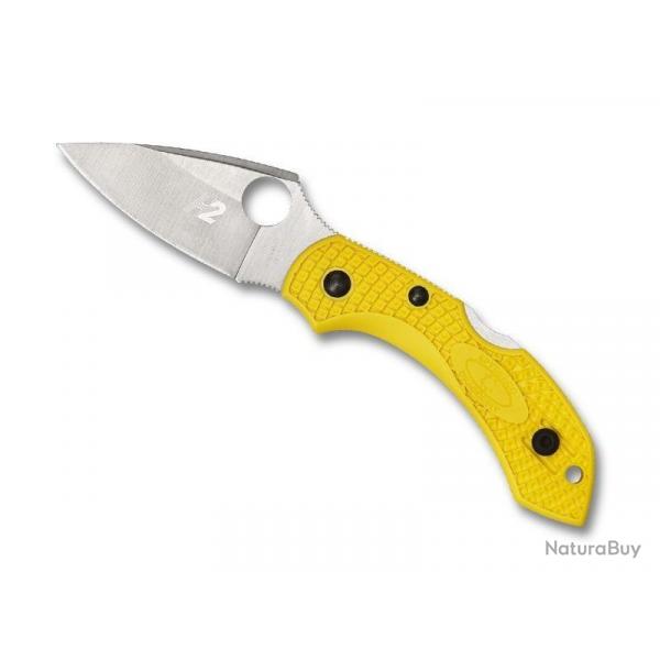 COUTEAU SPYDERCO DRAGONFLY 2 SALT JAUNE