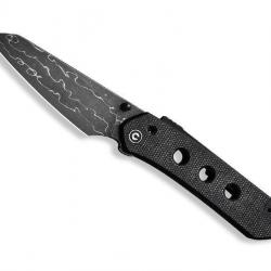 COUTEAU CIVIVI VISION FG MICARTA NOIR DAMAS