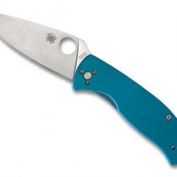 COUTEAU SPYDERCO TENACIOUS TITANIUM BLEU