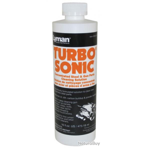 LYMAN - SOLUTION TURBO SONIC POUR BAC A ULTRASONS (POUR ACIER / INOX) 16 OZ