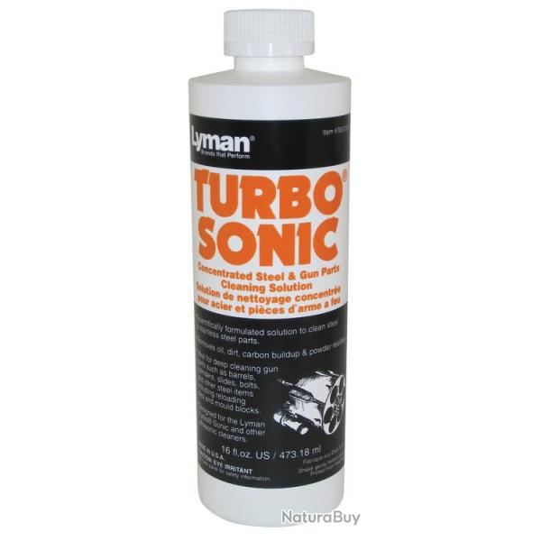 LYMAN - SOLUTION TURBO SONIC POUR BAC A ULTRASONS (POUR ACIER / INOX) 16 OZ