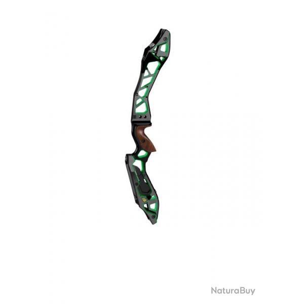 KINETIC - Poigne ELEZO Dual Color 25" DROITIER (RH) ANODIZED BLACK/GREEN