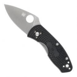 Couteau "Ambitious" 8Cr13MoV / nylon-fibre de verre noir, Lame acier inox, Tranchant plein [Spyderco