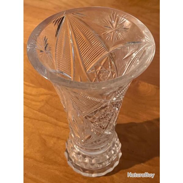 Vase en cristal vintage