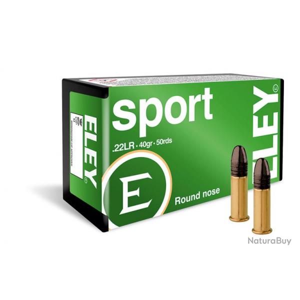 Cartouches Eley Sport cal. 22 LR 20 boites pour 1000 munitions