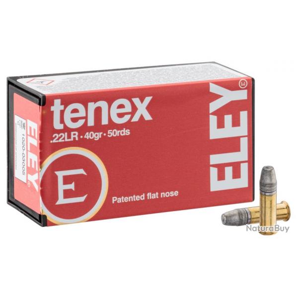 Cartouches Eley Tenex cal. 22 LR 20 boites pour 1000 munitions