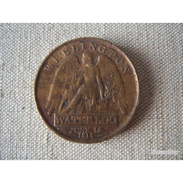 MDAILLE EN BRONZE  WATERLOO june 18 1815