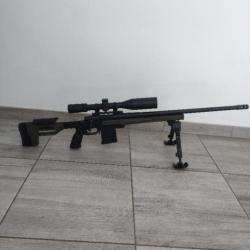 Howa 1500 châssis ORYX+ Lunette Microdot 6-24x50 FFP + Bipied Kastelberg + Mallette