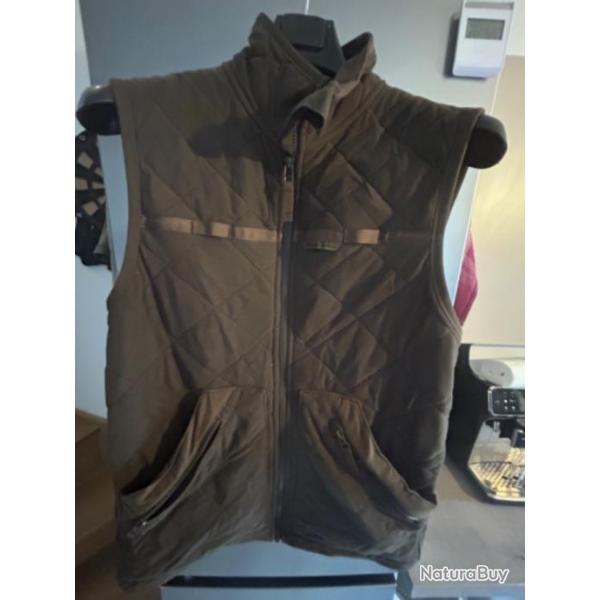 Gilet chasse Solognac Matelass Silencieux marron taille L casi neuf.