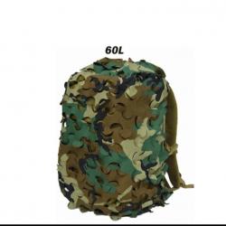 Housse de camouflage pour sac à dos 60 L