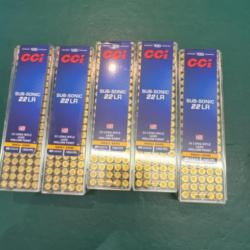 Munition 22lr cci sub 40gr par 500