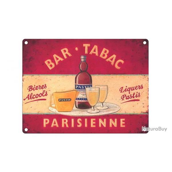 Plaque en mtal dcoration Bar Tabac Parisienne