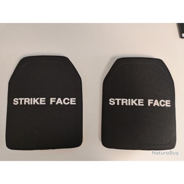 2 plaques balistique nij4 stand alone Strike face rigide.