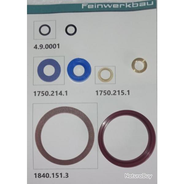 KIT DE JOINTS FEINWERKBAU pour PISTOLET  air comprim 100 / 102 / 103