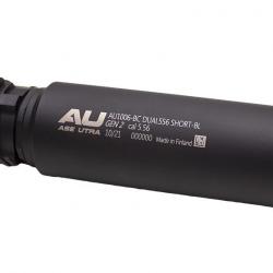 Silencieux Ase Utra Dual Short 556-S-BL - 223 / 222 - Montage Borelock - Cerakote Noir