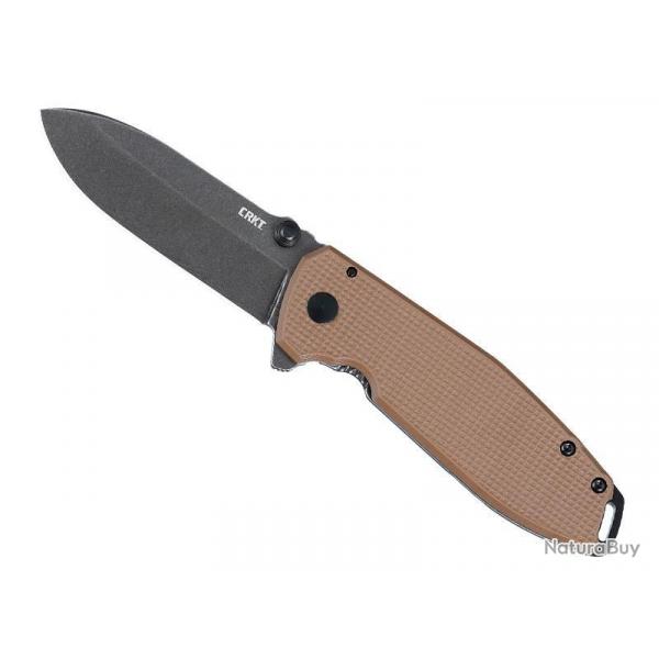 COUTEAU CRKT SQUID XM MARRON BLACKWASH