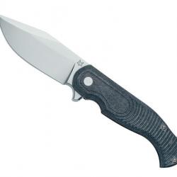 COUTEAU FOX EASTWOOD TIGER MICARTA BLEU