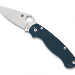 COUTEAU SPYDERCO PARA MILITARY 2 G10 BLEU