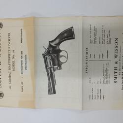 Manuel Smith et Wesson model 18 22lr