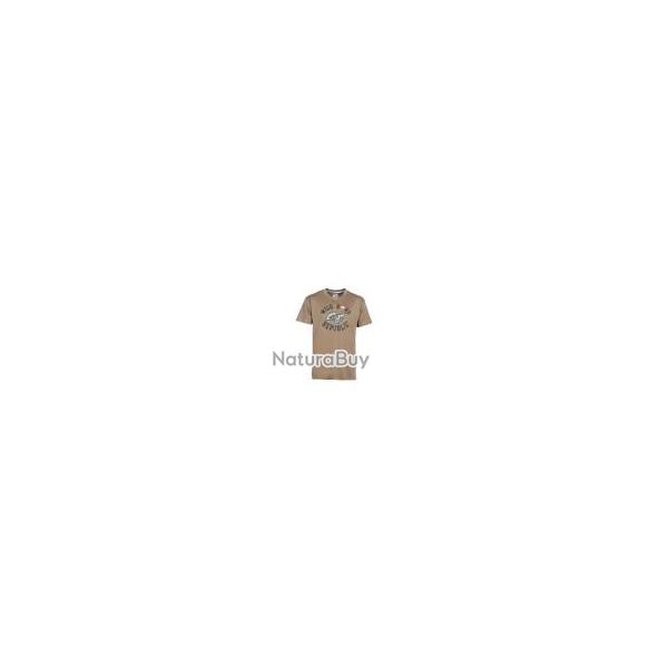 T Shirt De Chasse Beige Sanglier Wild Boar Republic PERCUSSION