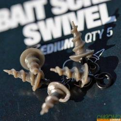 Vis à Appâts Korda Micro Ring Swivel Bait Screw Medium (par 5)