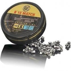 Plombs RWS r10 match cal.4.5 0.53g 8.2gr diam.4.51 par 1500