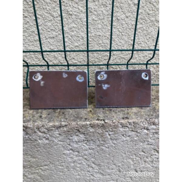 Lot de 2 gongs rectangulaire 150x100 paisseur 10 mm hardox 600