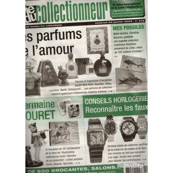 la vie du collectionneur 445 germaine bouret, faux en horlogerie, flacons parfum, froment-meurice