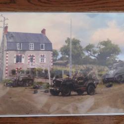 CARTE DEBARQUEMENT NORMANDIE D-DAY 6 JUIN 1944 LE DEAD MAN CORNER A CARENTAN