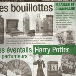 la vie du collectionneur 438 , harry potter, bouillottes, éventails, saint-nicolas, mariage et champ