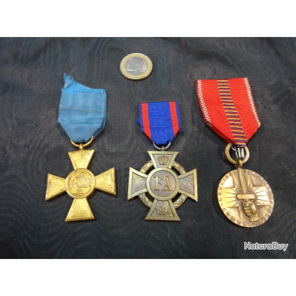 mdailles allemande ww1 14-18 militaria lot