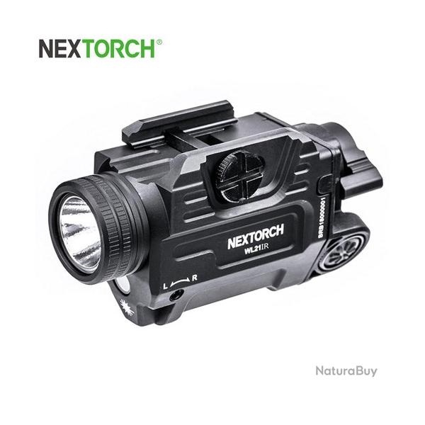 Lampe arme de poing Nextorch WL21iR - lumire + laser Infrarouge - Fixation Picatinny