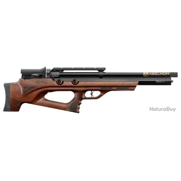 Carabine  air PCP Aselkon MX10 Wood Rgulateur Jet Black Cal. 5.5 19J