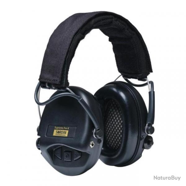 VENTE FLASH ! - Casque Electronique Sordin Supreme Pro X 2024 - Noir - Coussinet Mousse PVC