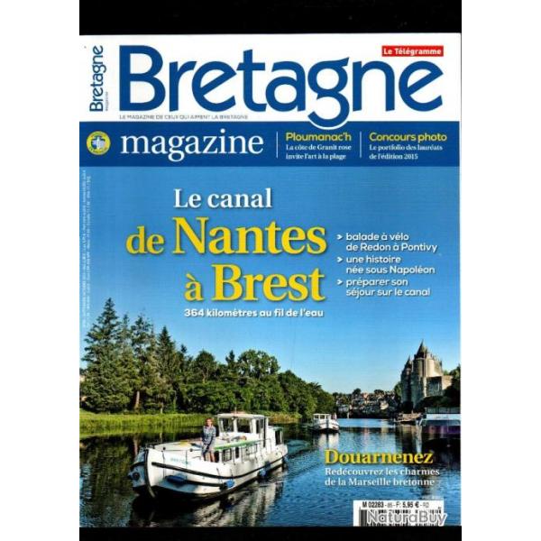 le canal de nantes  brest 364 kilomtres au fil de l'eau revue bretagne magazine 2015