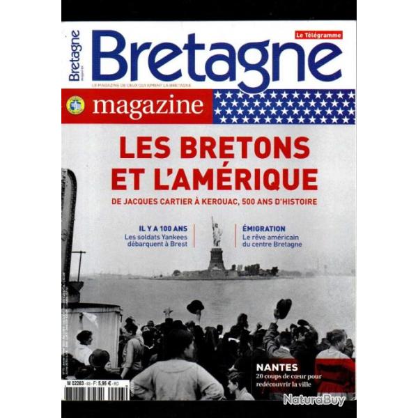 les bretons et l'amrique de jacques cartier  krouac 500 ans d'histoi revue bretagne magazine 2017