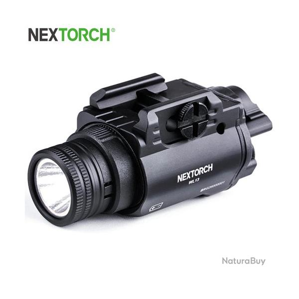 Lampe arme de poing Nextorch WL13 - 1300 Lumens - Fixation Picatinny