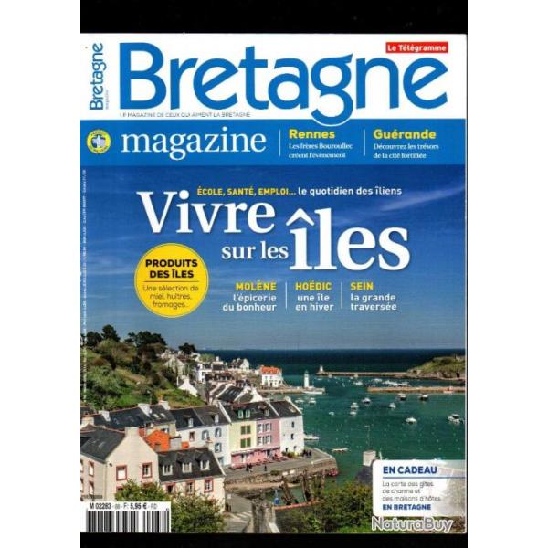 vivre sur les iles  revue bretagne magazine 2016 molne, hoedic, sein, mardi-gras, gurande