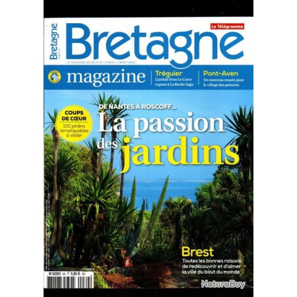 de nantes  roscoff la passion des jardins revue bretagne magazine 2016 pont-aven, trguier, brest